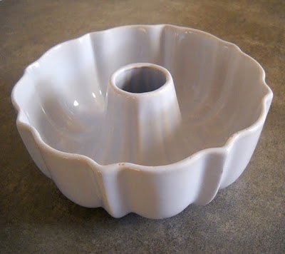 Decorative Ceramic Bundt Pan Mold, Made In Italy